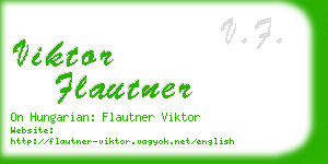 viktor flautner business card